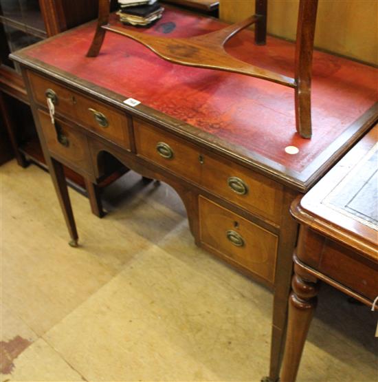 Edwardian mahogany writing table